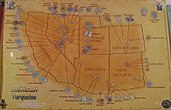 Southwest Turquoise Map